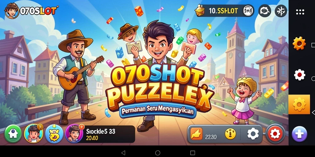 Tampilan gameplay seru dari 070SLOT dengan tantangan Puzzle.