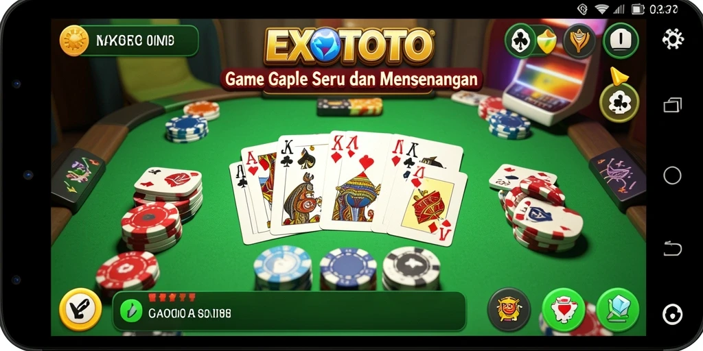 Tampilan gameplay seru dan interaktif dalam EXOTOTO.