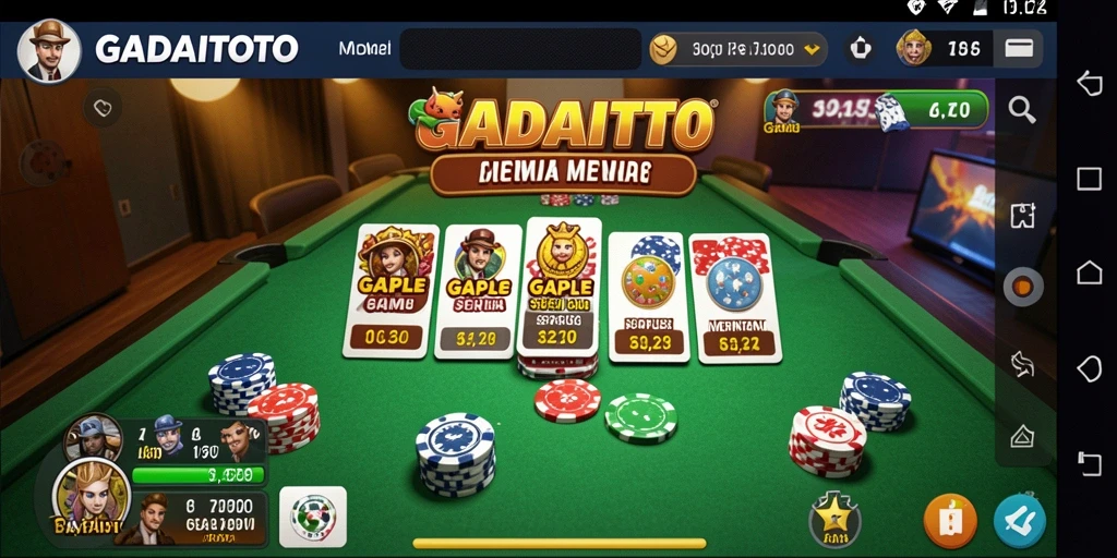 Tampilan gameplay seru dalam GADAITOTO dengan pemain yang bersaing.