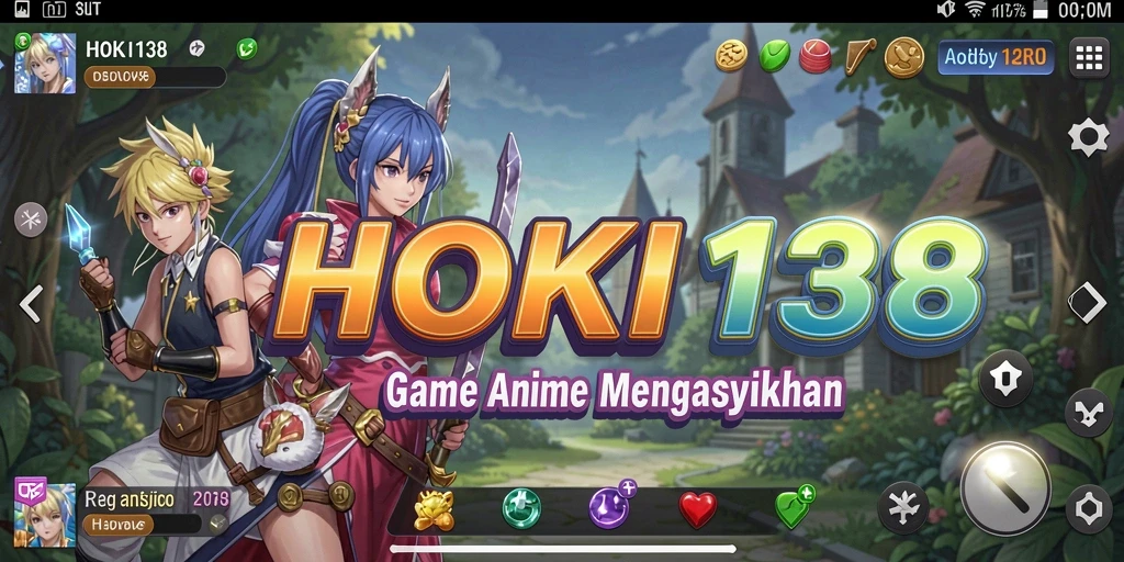 Screenshot gameplay HOKI138 menampilkan karakter Anime dalam aksi seru.