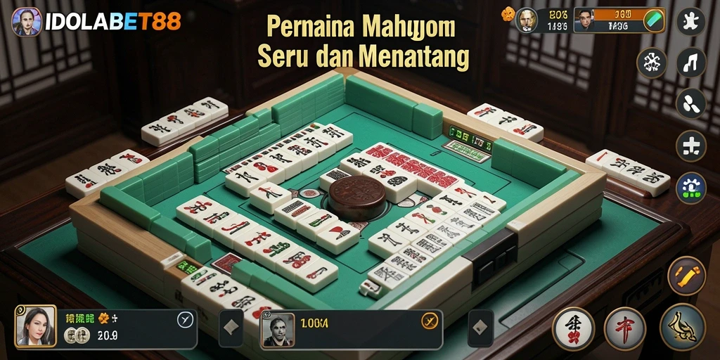 Tampilan gameplay Mahjong yang seru dan menarik di IDOLABET88.