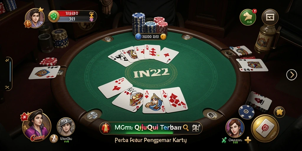 Tampilan gameplay QiuQiu yang seru dan menantang di IN22.