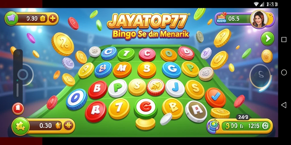 Tampilan gameplay seru dalam JAYATOP77 yang penuh warna.