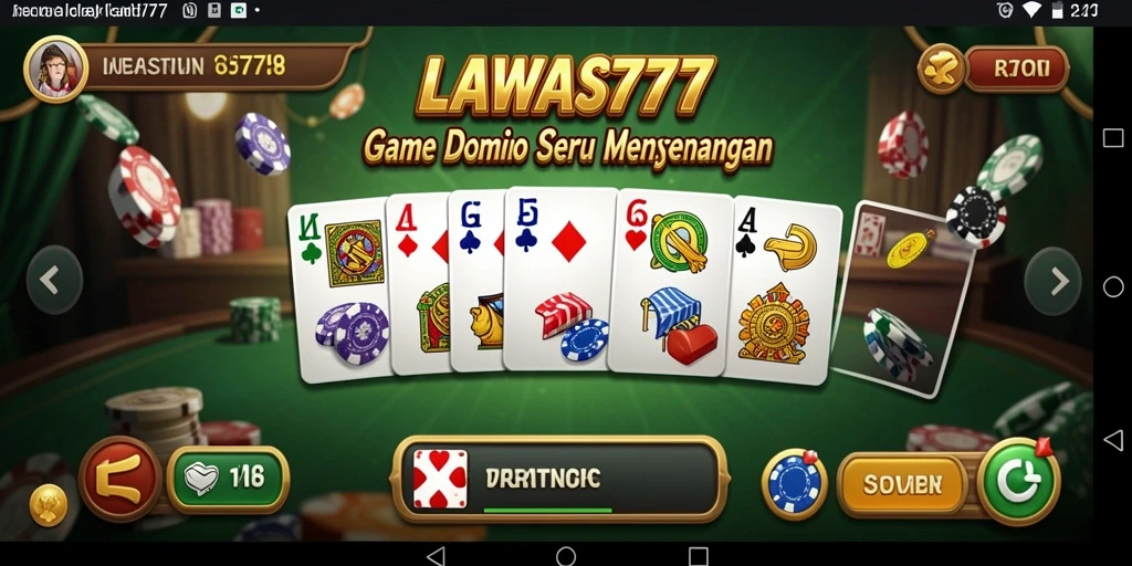 Tampilan gameplay Domino di LAWAS777 yang menarik dan seru.