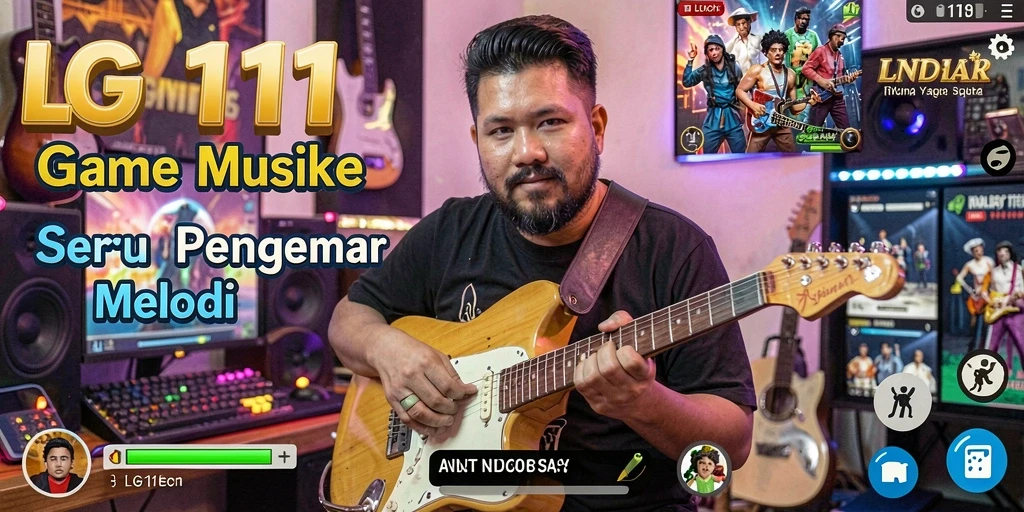 Tampilan screenshot LG111 menampilkan pemain yang asyik menikmati gameplay musik.