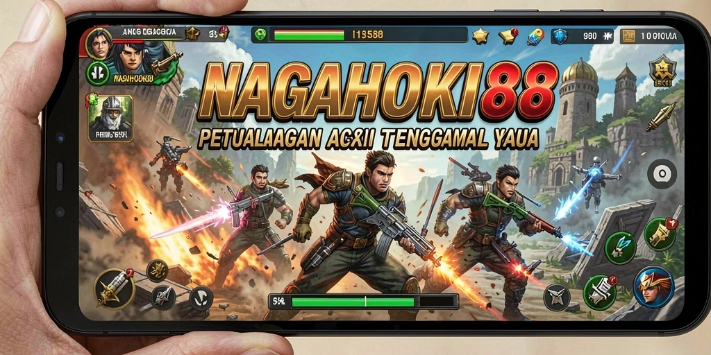 Tangkapan layar menampilkan aksi mendebarkan dari gameplay NAGAHOKI88.