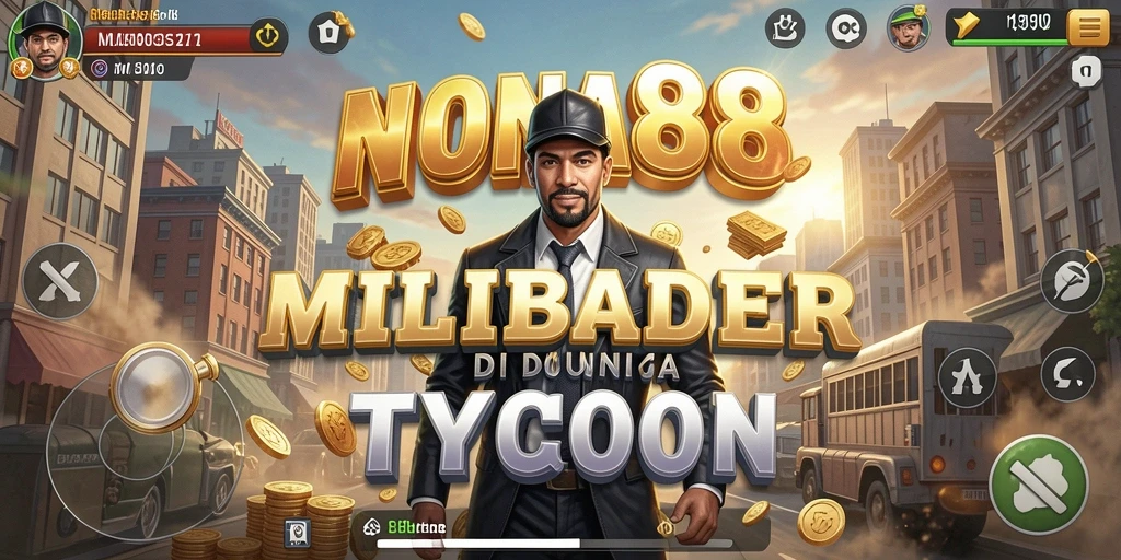 Screenshot utama gameplay NONA88 menampilkan strategi Tycoon yang menarik.