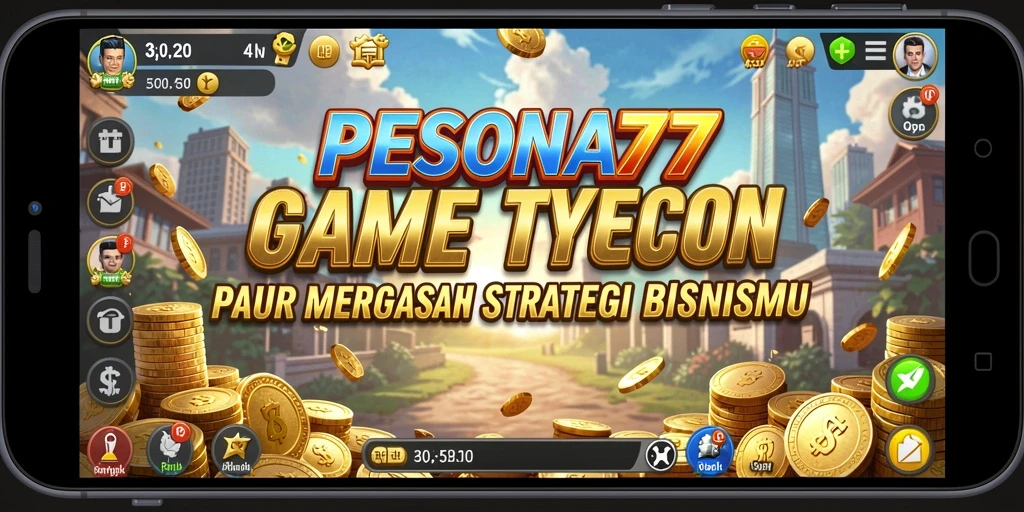 Screenshot PESONA77 menampilkan aksi membangun bisnis yang seru dalam gameplay Tycoon.