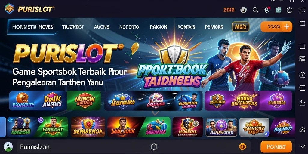 Tampilan menarik dari gameplay Sportsbook di PURISLOT.