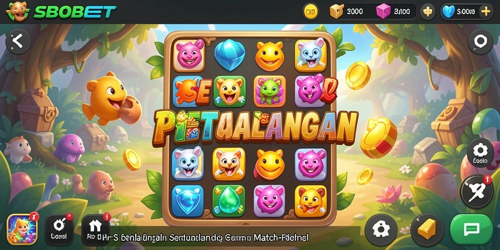 Tampilan gameplay seru dan penuh warna dalam SBOBET.