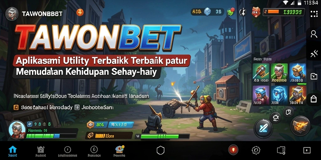 Tampilan antarmuka aplikasi TAWONBET yang mempermudah pengguna.