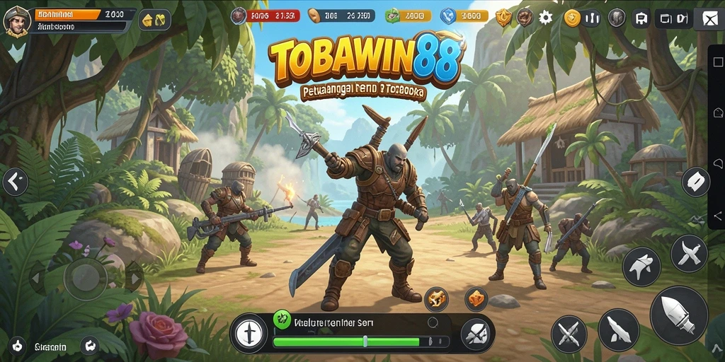 Screenshot gameplay TOBAWIN88 menampilkan petualangan yang menakjubkan dalam dunia terbuka.