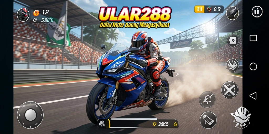 Gameplay seru balapan motor di ULAR288 dengan grafis menakjubkan.