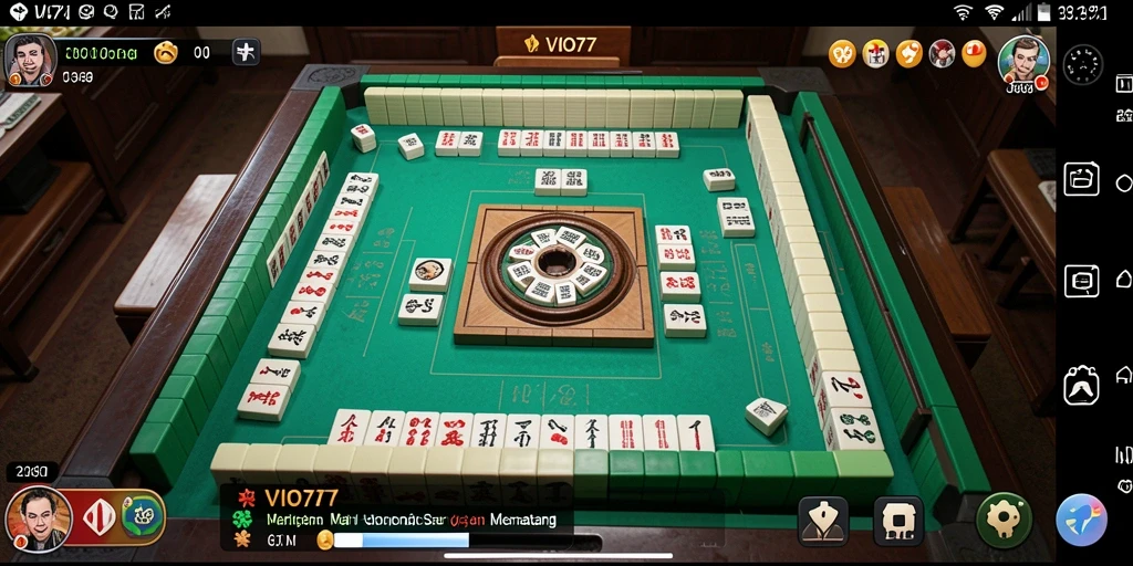 Tampilan gameplay VIO77 dengan elemen Mahjong yang menantang.